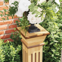 Produktbild för Klassisk blompelare natur 17x17x66 cm MDF