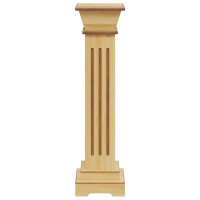 Produktbild för Klassisk blompelare natur 17x17x66 cm MDF