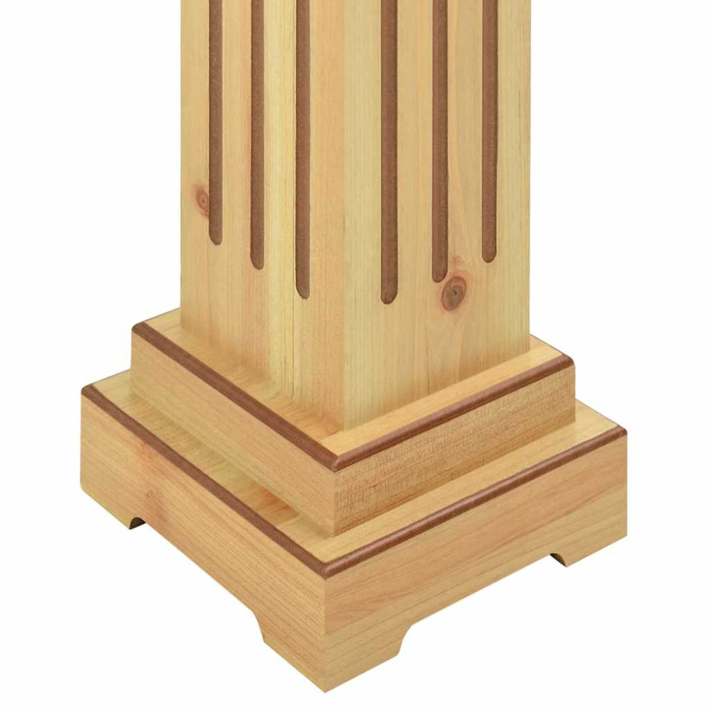 Produktbild för Klassisk blompelare natur 17x17x66 cm MDF