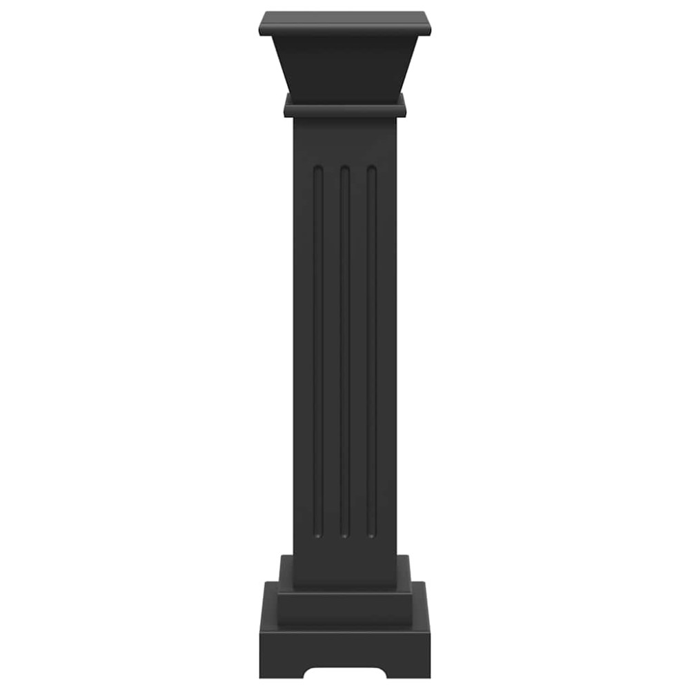 Produktbild för Klassisk blompelare svart 17x17x66 cm MDF