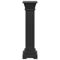 Produktbild för Klassisk blompelare svart 17x17x66 cm MDF