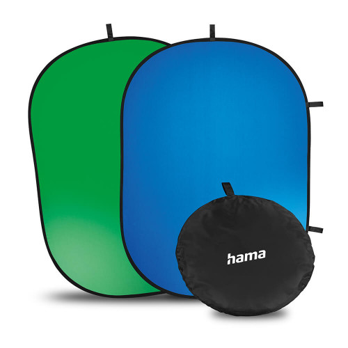 Hama Hopfällbar Bakgrund 2-i-2 Grön/Blå 150x200 cm