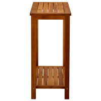 Produktbild för Konsolbord för trädgård 80x35x75 cm massivt akaciaträ