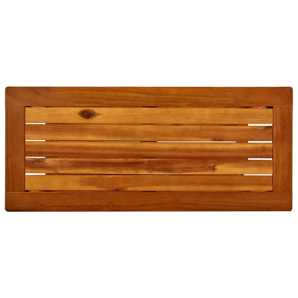 Produktbild för Konsolbord för trädgård 80x35x75 cm massivt akaciaträ