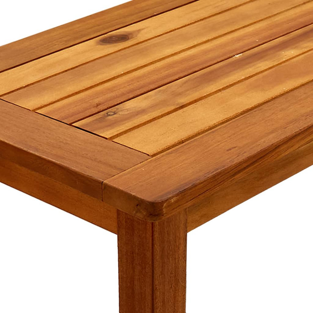 Produktbild för Konsolbord för trädgård 80x35x75 cm massivt akaciaträ