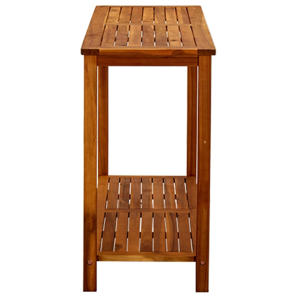 Produktbild för Konsolbord för trädgård 110x40x75 cm massivt akaciaträ