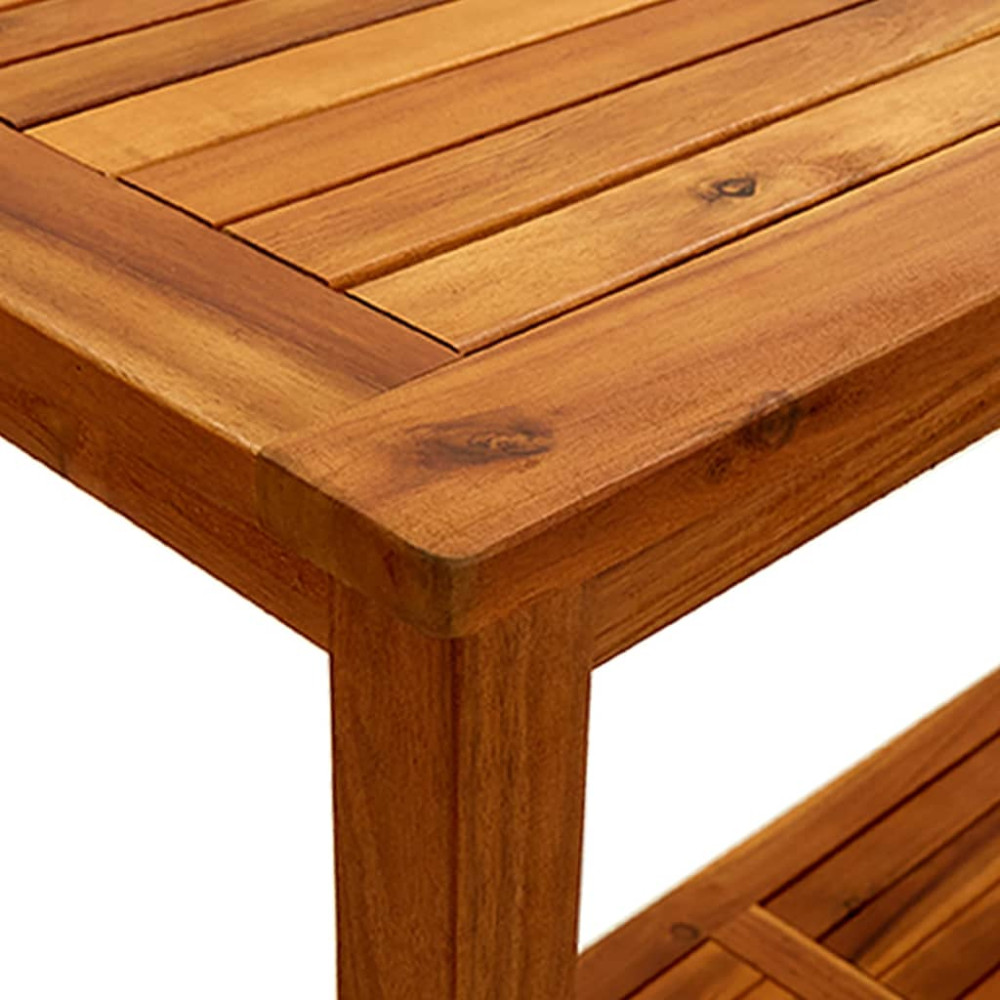 Produktbild för Konsolbord för trädgård 110x40x75 cm massivt akaciaträ