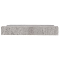Produktbild för Svävande vägghyllor 2 st betonggrå 23x23,5x3,8 cm MDF
