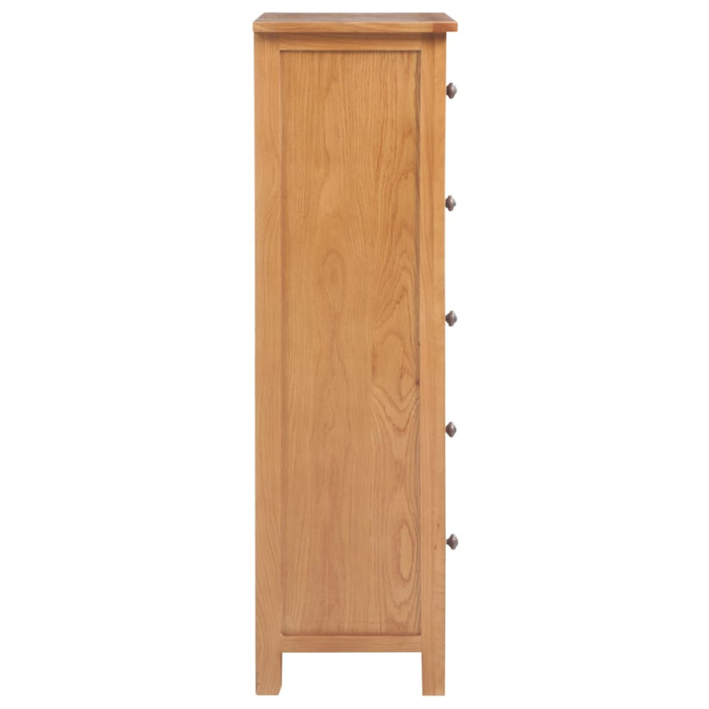 Produktbild för Byrå 45x32x110 cm massiv ek
