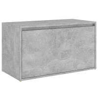 Miniatyr av produktbild för Hallbänk betonggrå 80x40x45 cm spånskiva