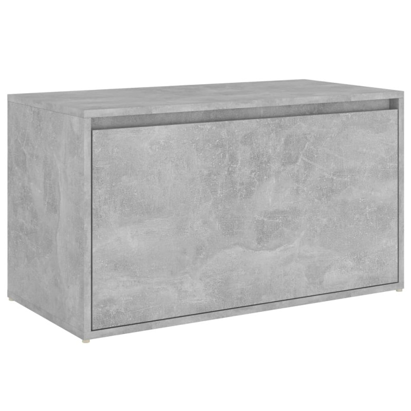 Produktbild för Hallbänk betonggrå 80x40x45 cm spånskiva