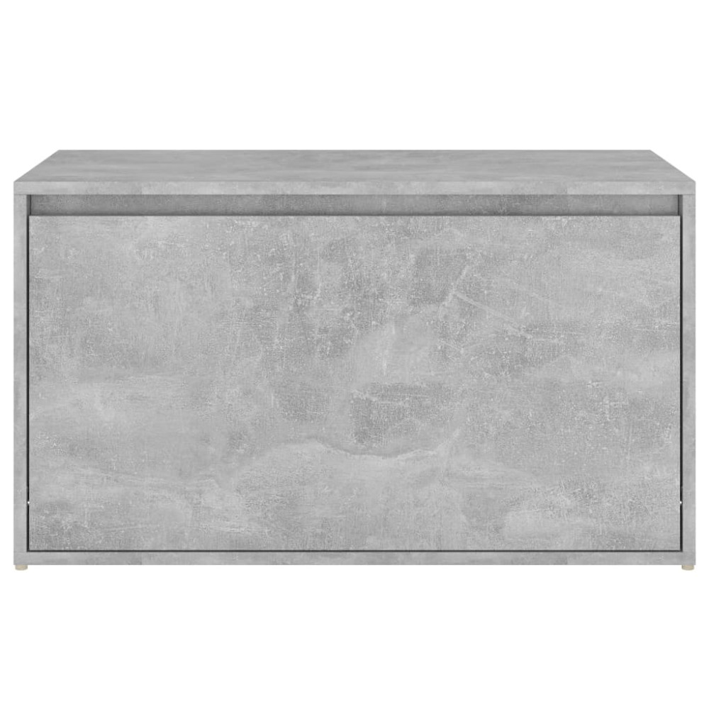 Produktbild för Hallbänk betonggrå 80x40x45 cm konstruerat trä