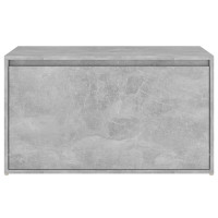 Produktbild för Hallbänk betonggrå 80x40x45 cm konstruerat trä