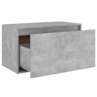 Produktbild för Hallbänk betonggrå 80x40x45 cm konstruerat trä