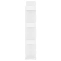 Produktbild för Bokhylla vit 86x25,5x140 cm konstruerat trä