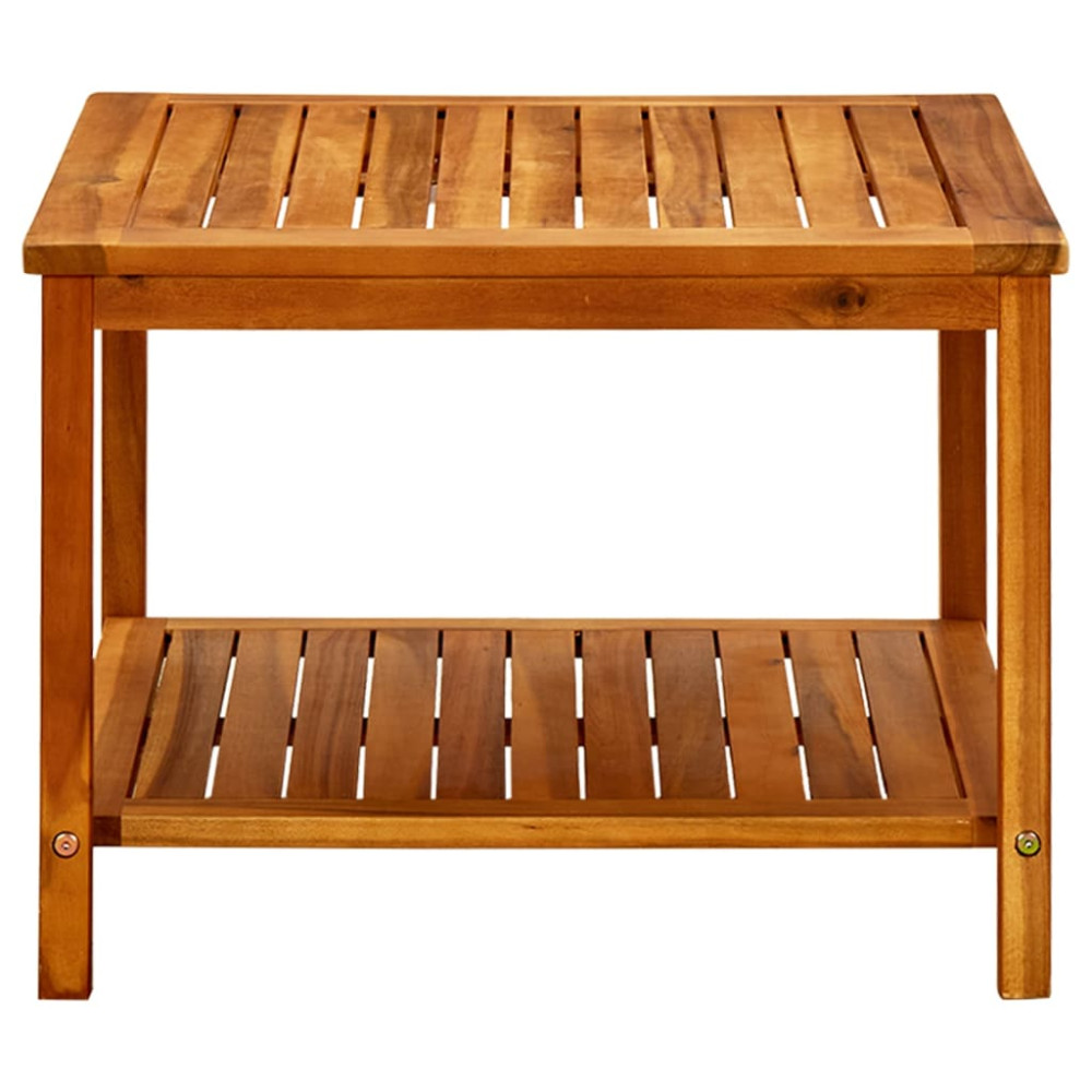 Produktbild för Soffbord 60x60x45 cm massivt akaciaträ