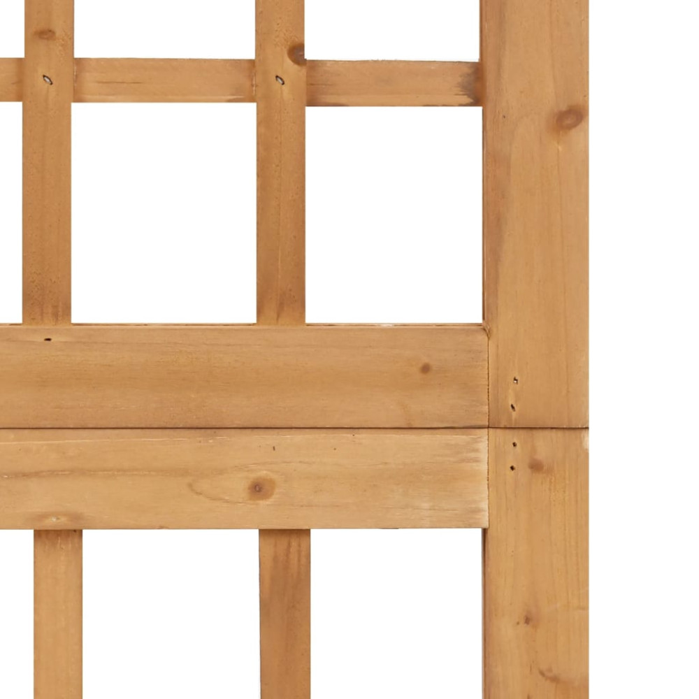 Produktbild för Rumsavdelare/Spaljé 4 paneler massiv furu 161x180 cm