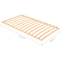 Produktbild för Ribbotten med 13 ribbor 100x200 cm