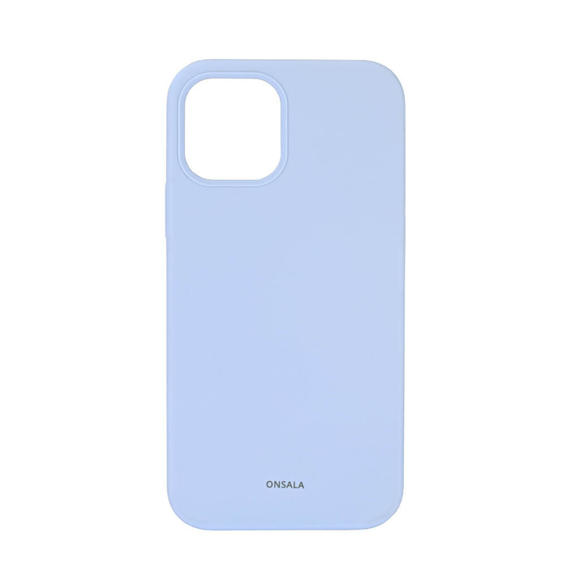 Produktbild för Mobilecover Silicone Light Blue iPhone 12 / 12 Pro