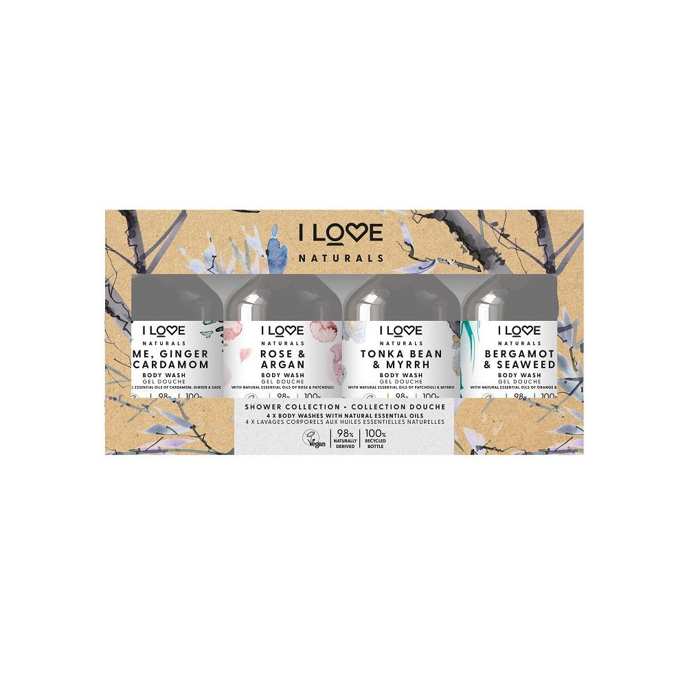 Produktbild för Giftset I Love Naturals Shower Collection