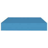Miniatyr av produktbild för Svävande vägghylla blå 23x23,5x3,8 cm MDF