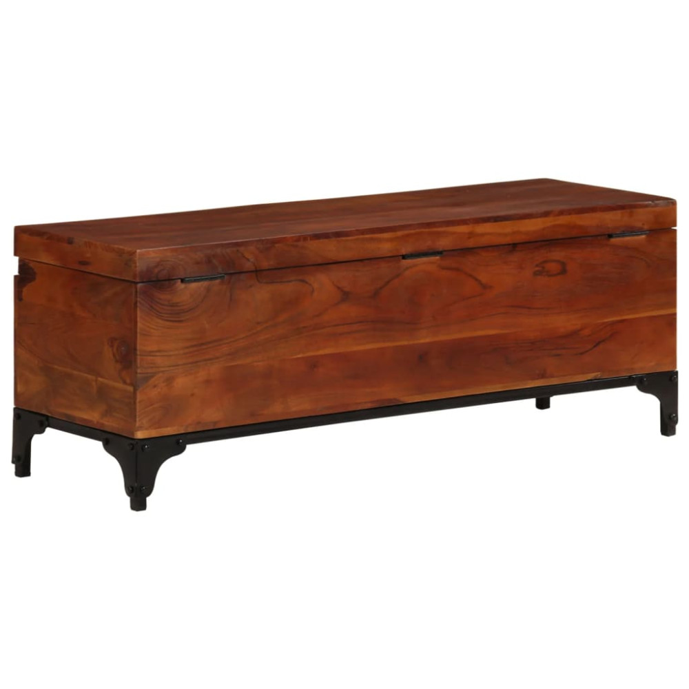 Produktbild för Förvaringskista 110x35x41 cm massivt akaciaträ