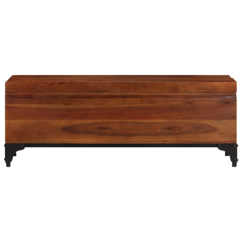 Produktbild för Förvaringskista 110x35x41 cm massivt akaciaträ