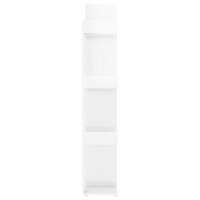 Miniatyr av produktbild för Bokskåp vit högglans 86x25,5x140 cm konstruerat trä
