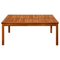 Produktbild för Trädgårdsbord 110x110x45 cm massivt akaciaträ