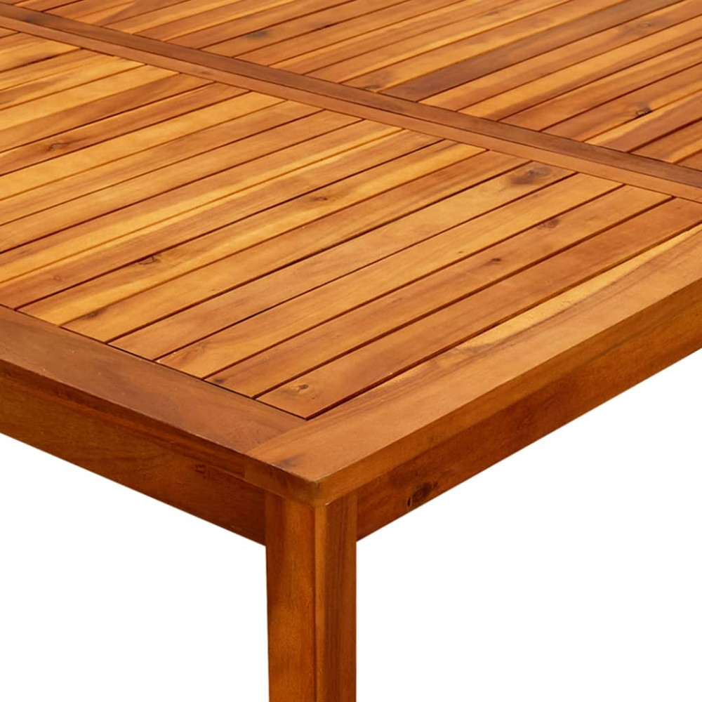 Produktbild för Trädgårdsbord 110x110x45 cm massivt akaciaträ