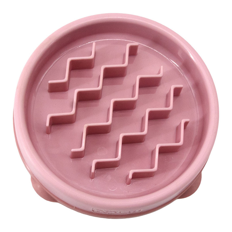 Produktbild för Outward Hound Fun Feeder Wave Small Rosa 14x3 cm