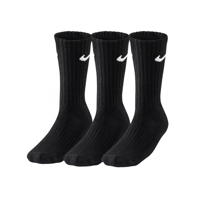 Produktbild för NIKE Cushioned Crew 3-pack Black Socks