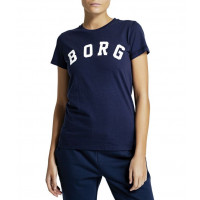 Produktbild för BJÖRN BORG Tee Borg Logo blue Women