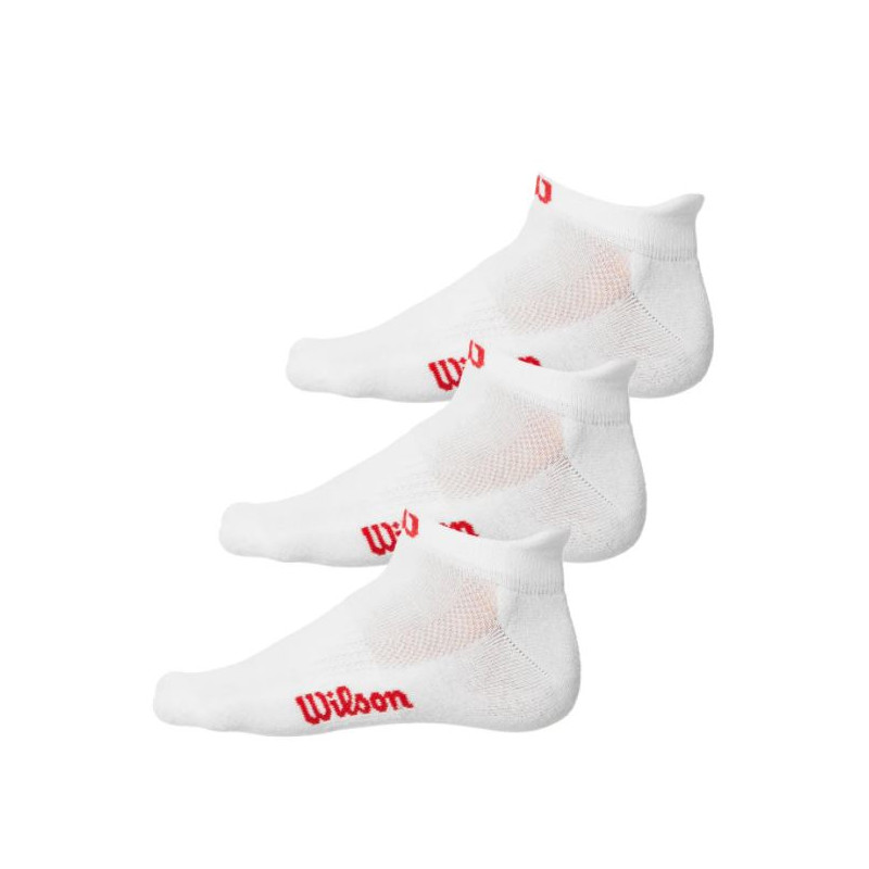 Produktbild för WILSON No show Socks white 3-pack