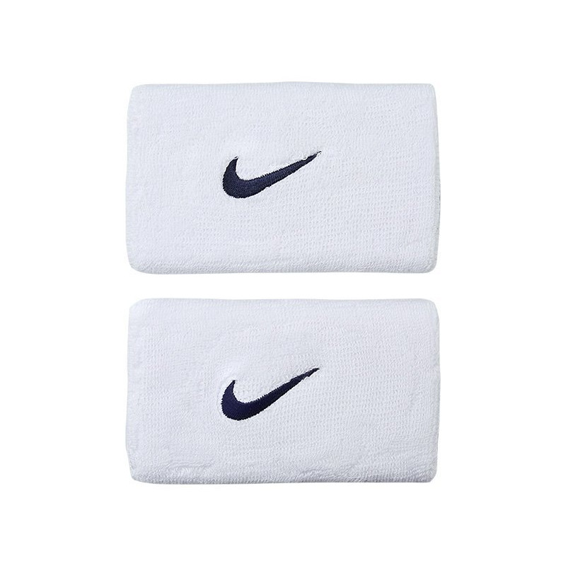 Produktbild för Nike Swoosh Wristband Doublewide White