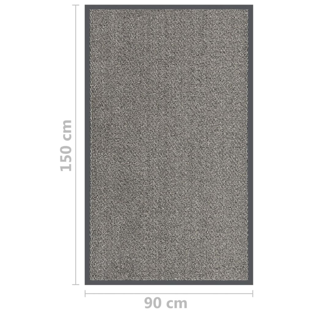 Produktbild för Dörrmatta tuftad 90x150 cm ljusbrun