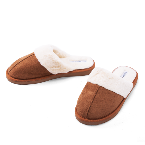 Northcoast Furry Slippers Chestnut