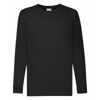 Fruit of the Loom Kids Valueweight Long Sleeve T Black
