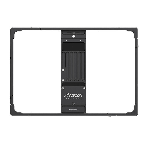 ACCSOON Power Cage för iPad med NP-F batteriplatta
