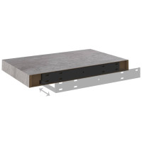 Miniatyr av produktbild för Svävande vägghylla betonggrå 40x23x3,8 cm MDF