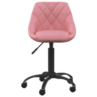 Produktbild för Matstol rosa sammet