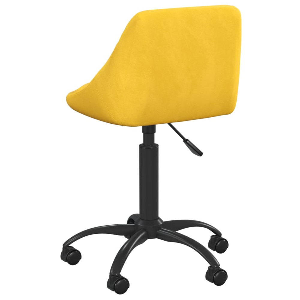 Produktbild för Matstol senapsgul sammet
