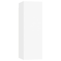 Produktbild för Tv-skåp 4 delar vit konstruerat trä
