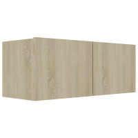 Produktbild för TV-skåp 4 delar sonoma-ek 80x30x30 cm konstruerat trä