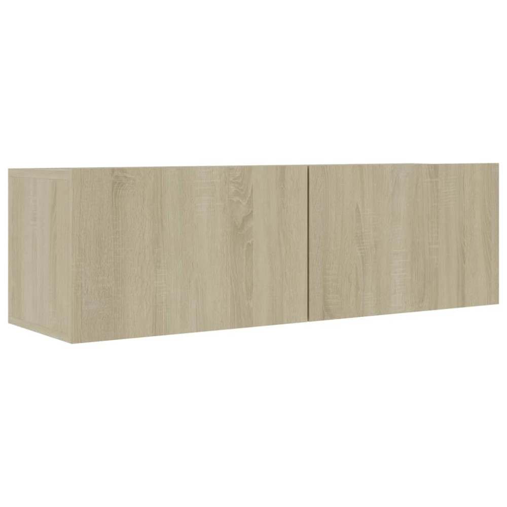 Produktbild för TV-skåp 4 delar sonoma-ek 100x30x30 cm konstruerat trä