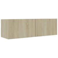 Produktbild för TV-skåp 4 delar sonoma-ek 100x30x30 cm konstruerat trä