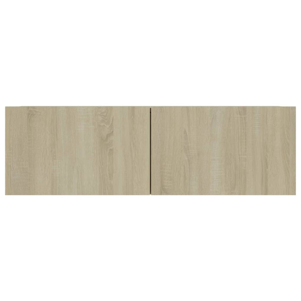 Produktbild för TV-skåp 4 delar sonoma-ek 100x30x30 cm konstruerat trä