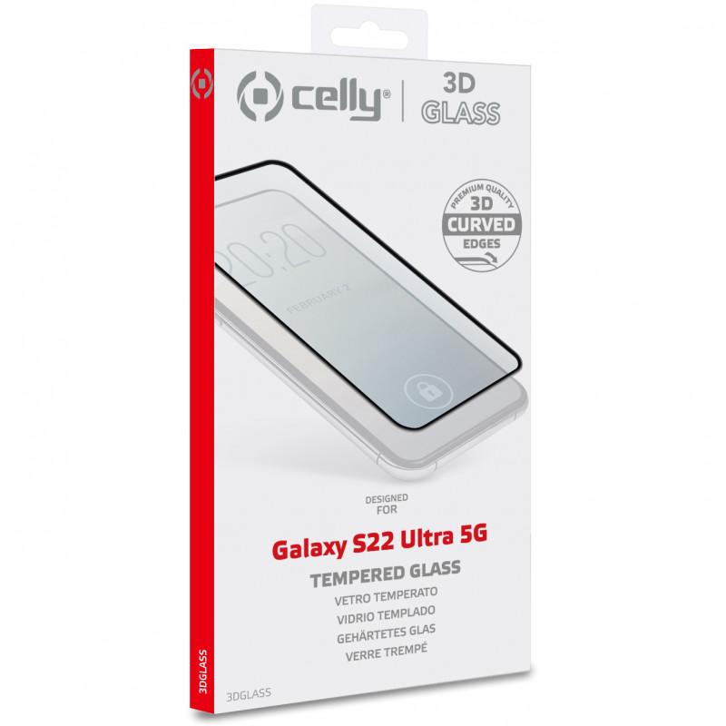 Produktbild för Skärmskydd Härdat glas 3D Galaxy S22 Ultra