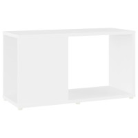 Miniatyr av produktbild för TV-bänk vit 60x24x32 cm konstruerat trä