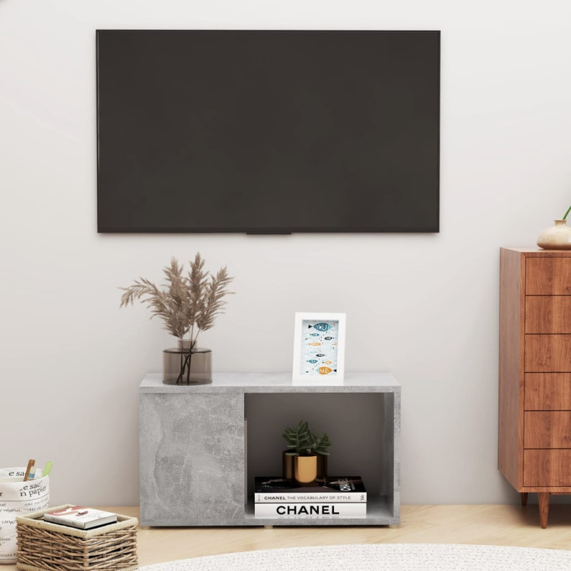 Produktbild för TV-bänk betonggrå 60x24x32 cm spånskiva